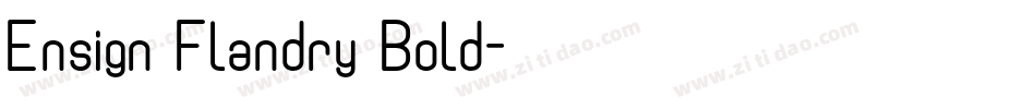 Ensign Flandry Bold字体转换